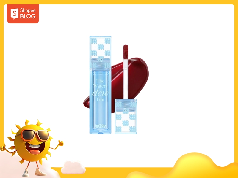 Merzy The Watery Dew Tint tone đỏ nâu