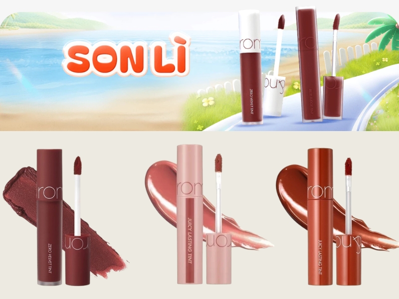 Các dòng son của Romand 