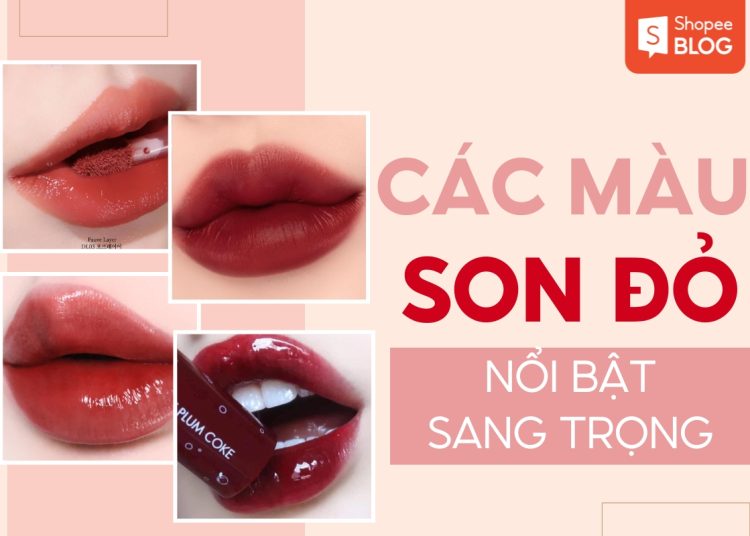 các màu son đỏ