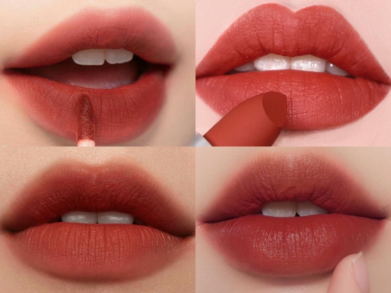  màu son đỏ gạch