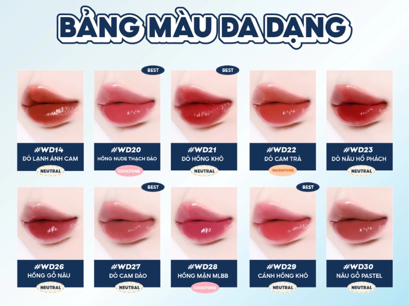 Son của Merzy được đánh giá cao về màu sắc