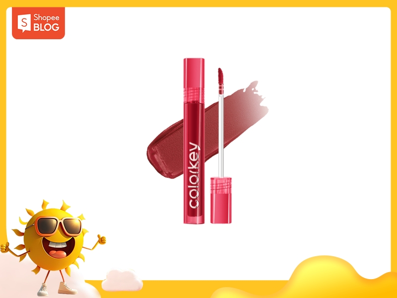 son Velvet COLORKEY màu đỏ thuần