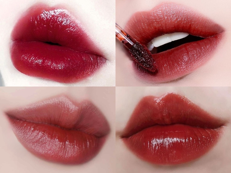 Peripera Ink Glasting Lip Gloss đỏ mận