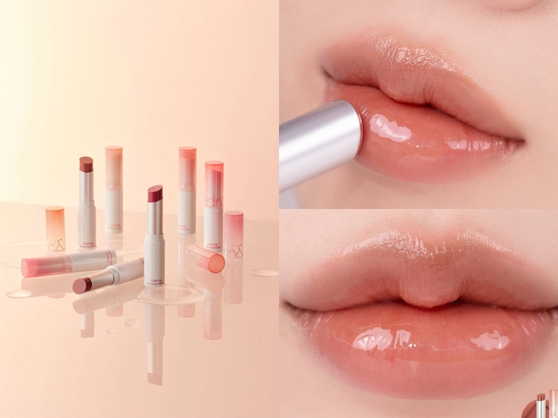 Son dưỡng Romand Glasting 05 Nougat Sand cam bóng nude