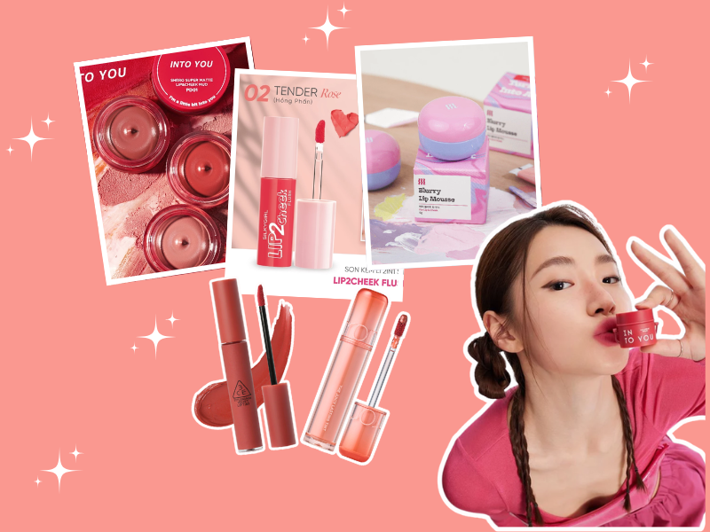 những dòng son dùng má hồng