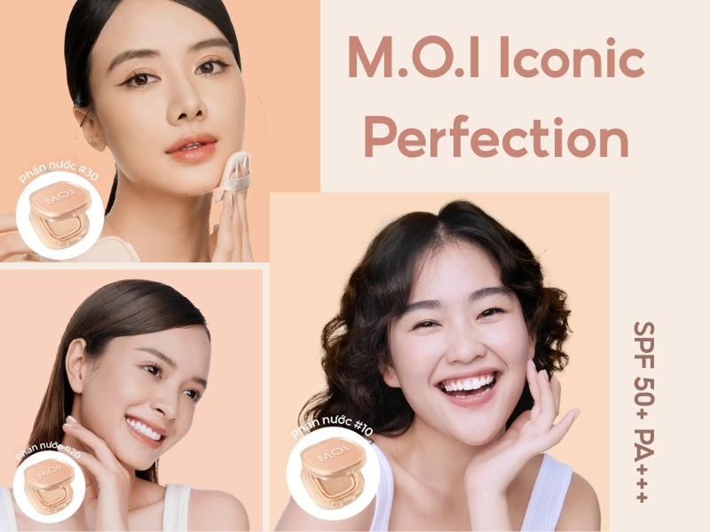 cushion M.O.I Iconic Perfection trên da