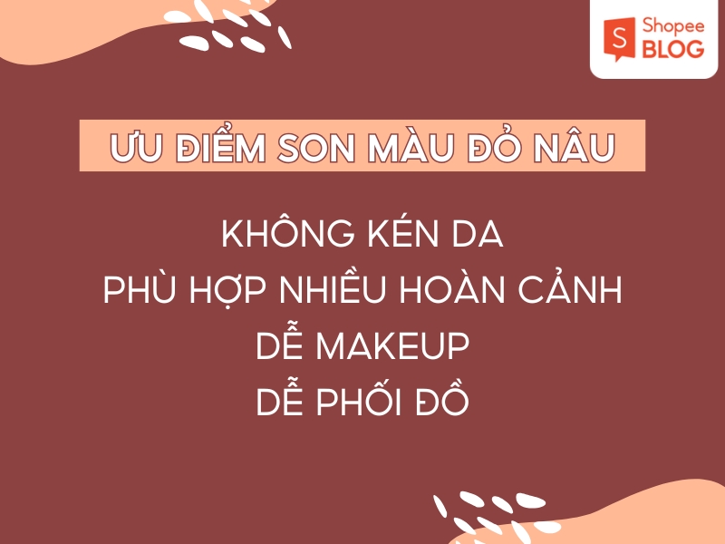 Ưu điểm son đỏ nâu