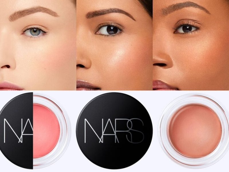 phấn má Nars Air Matte Blush trên da