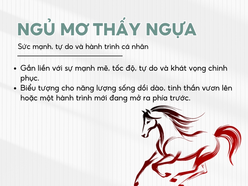 Giải mã nằm mơ thấy con ngựa