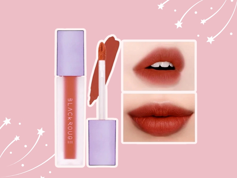 Son black rouge màu A12 - Dashed Brown: Đỏ nâu gạch hợp với làn da ngăm