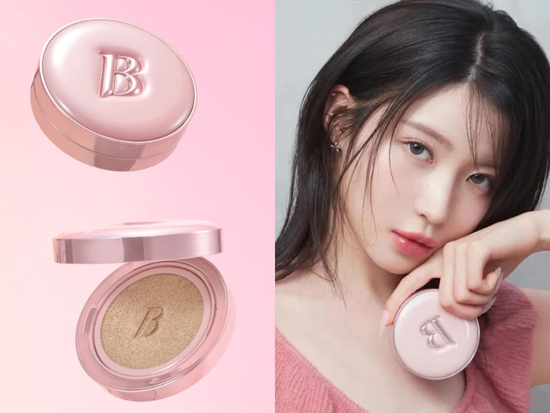 Banila Co Essence Skin Pink SPF50+ Pa+++ Cushion mỏng nhẹ tự nhiên