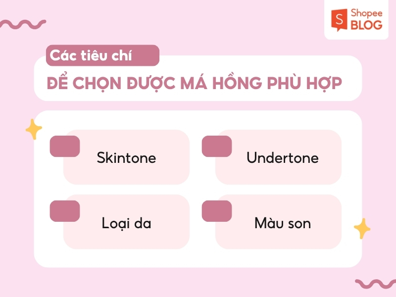 Cách chọn má hồng hợp tone da