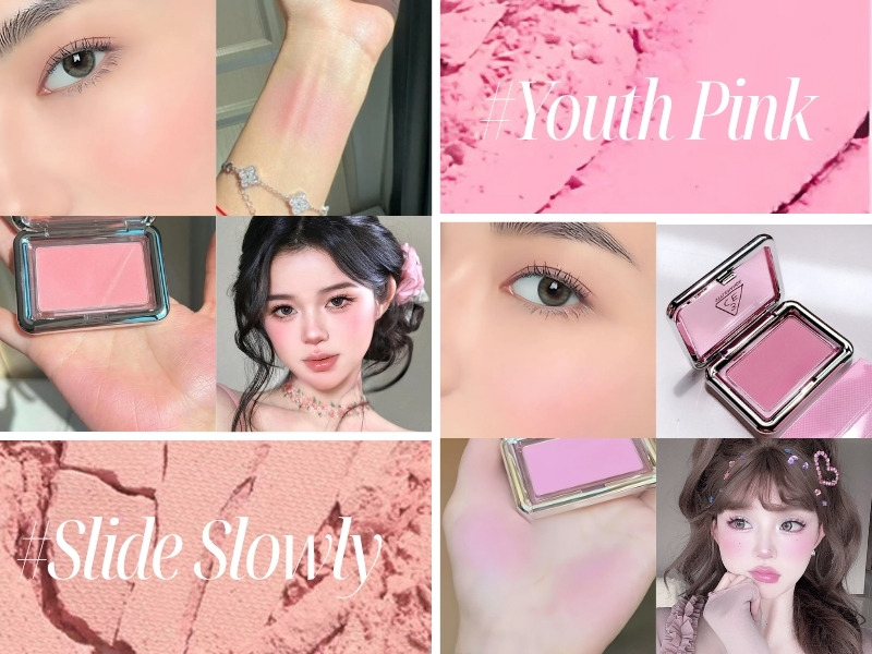 3CE New Take Youth Pink và 3CE Slide Slowly
