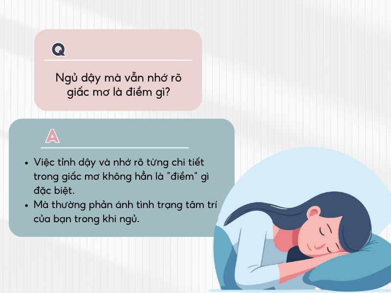 Giải đáp về nguyên nhân của giấc mơ, ngủ dậy mà vẫn nhớ giấc mơ