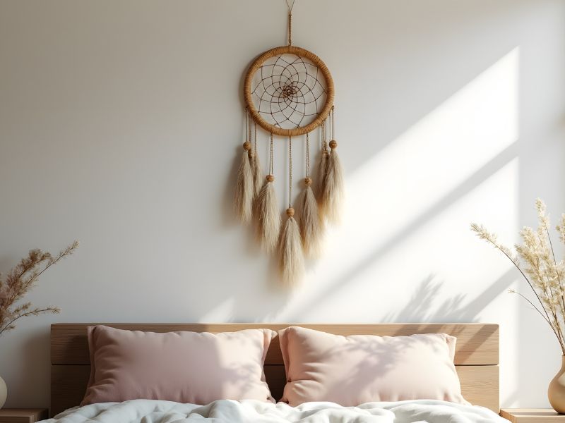 dreamcatcher treo trên đầu giường