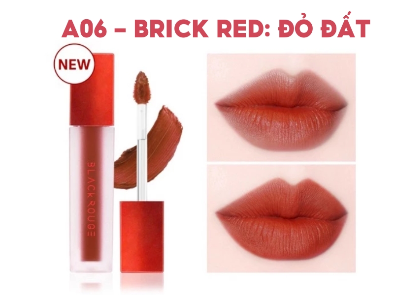 Sắc son của Black Rouge màu A06 rất hợp cho làn da ngăm