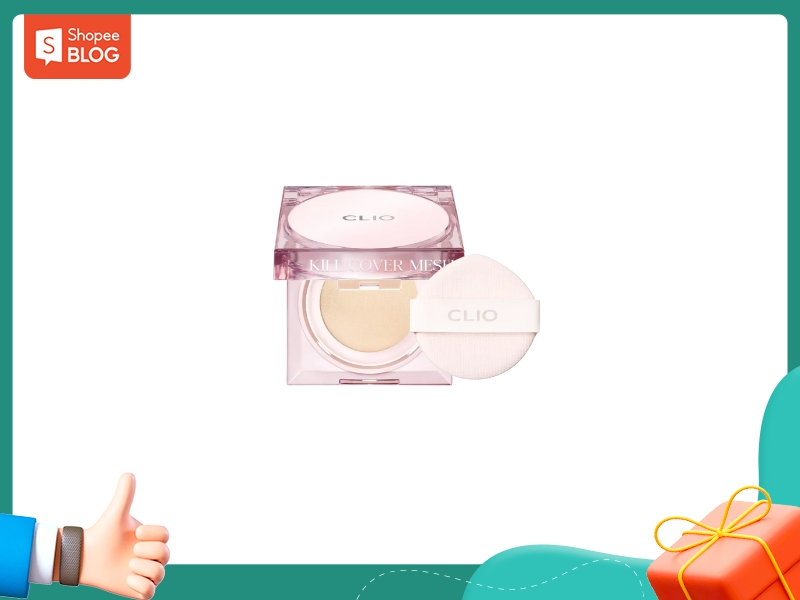 Phấn nước mỏng nhẹ cho da Clio Kill Cover SPF50+ PA++++
