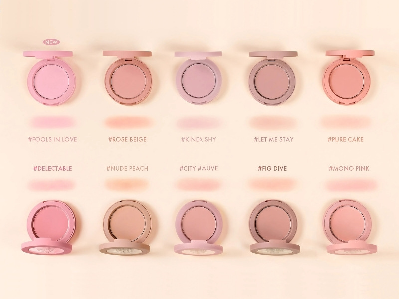 Full bảng màu của phấn má hồng 3CE Face Blush