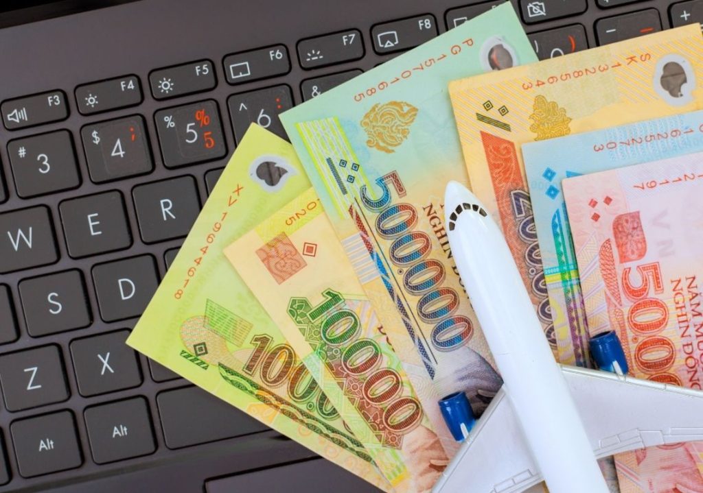 sấp tiền trên máy tính