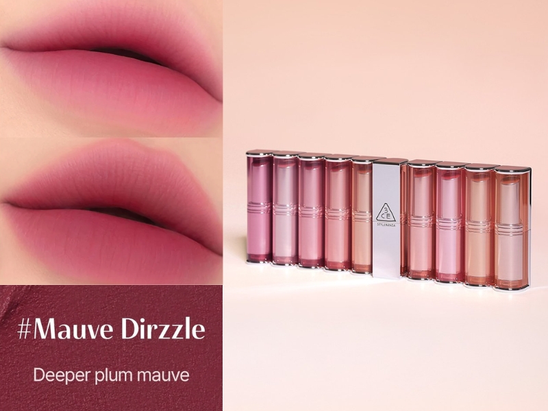 Son 3CE Blur Matte Lipstick màu Mauve Drizzle 