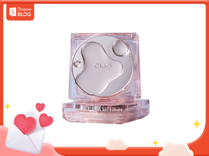 cushion CLIO màu hồng cho da dầu mụn