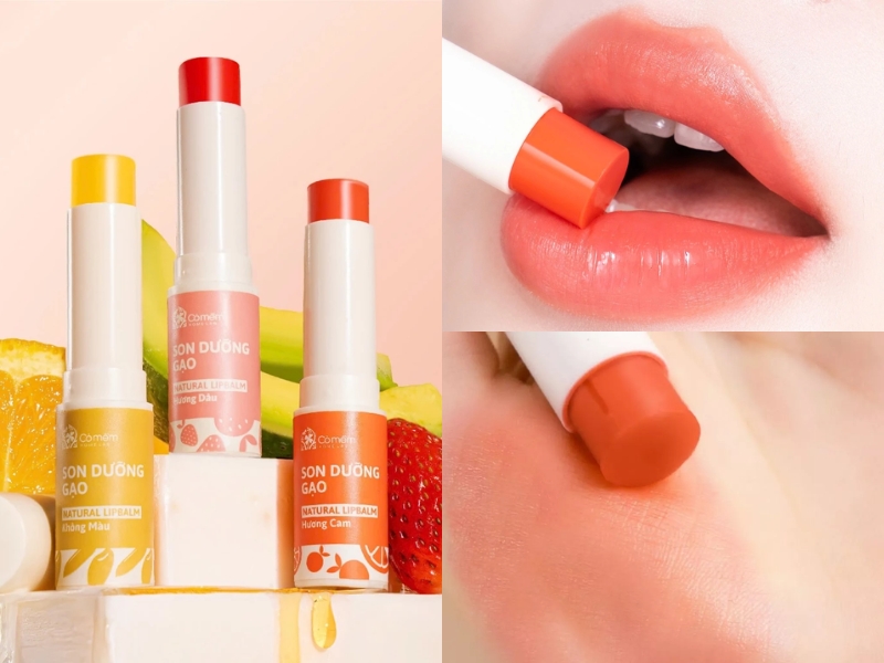 Son dưỡng có màu gạo hương cam Cỏ Mềm dành cho học sinh da ngăm
