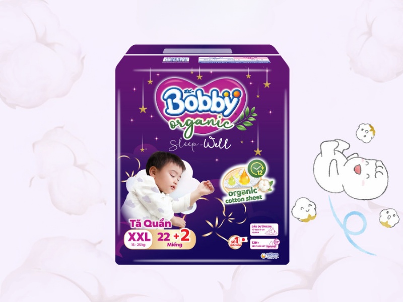 Tã quần ban đêm cao cấp Bobby SleepWell