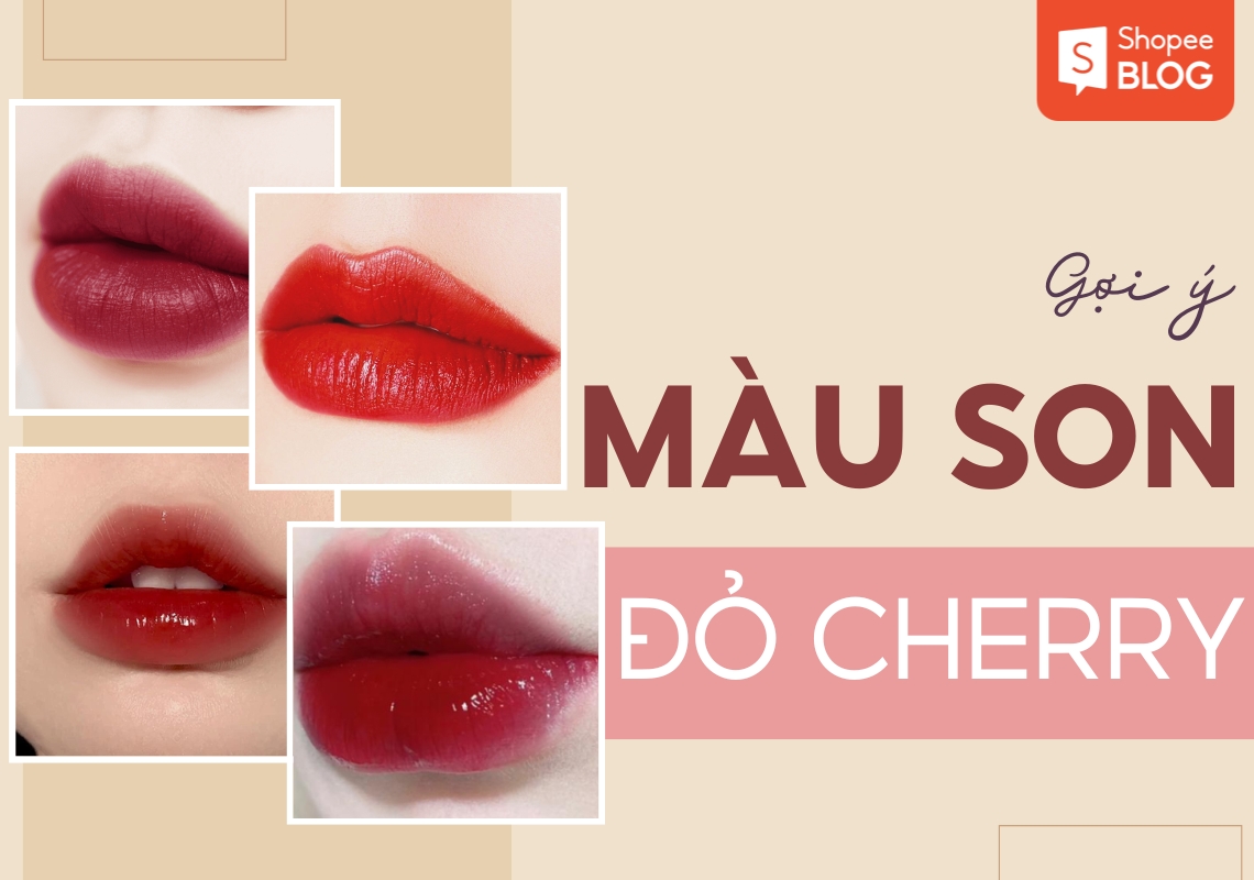son màu đỏ cherry đẹp