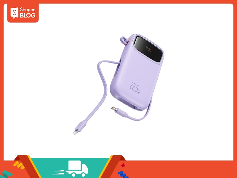 Sạc dự phòng hai đầu dây Baseus 20000mAh
