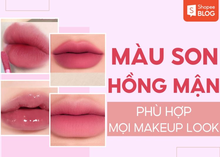 son màu hồng mận đẹp