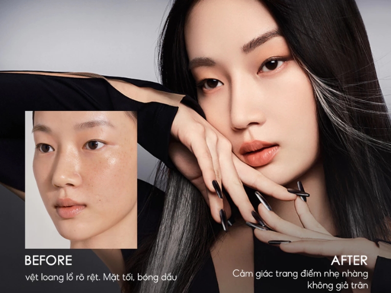 Carslan Black Magnet Soft Mist khi trên da