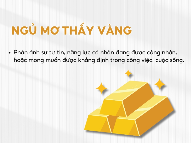 Giải mã việc nằm mơ thấy vàng