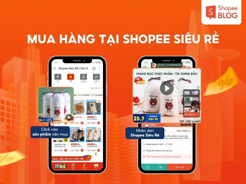 Cách mua hàng tại Shopee Siêu Rẻ