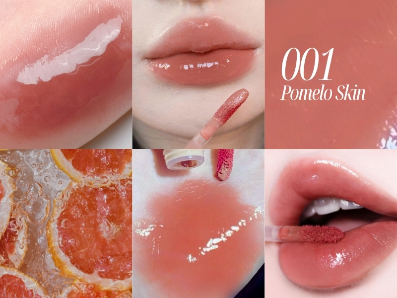 Son màu cam đào cho da trắng Romand Pomelo Skin