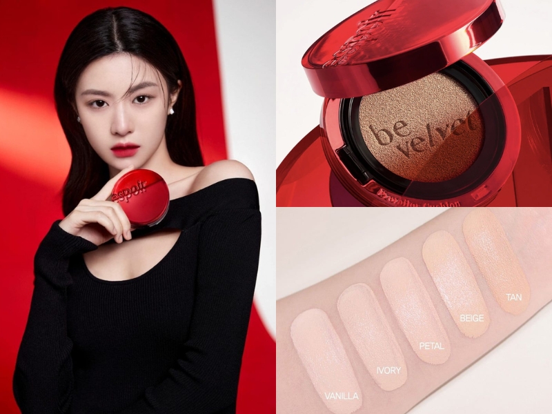 Espoir Be Velvet cushion cho da hỗn hợp thiên dầu