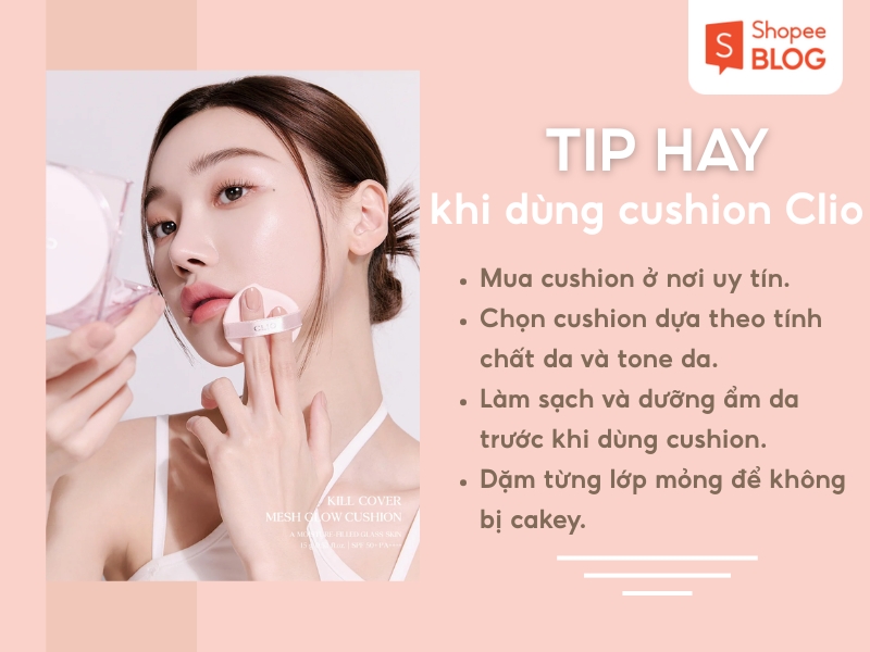Lưu ý khi dùng cushion Clio 