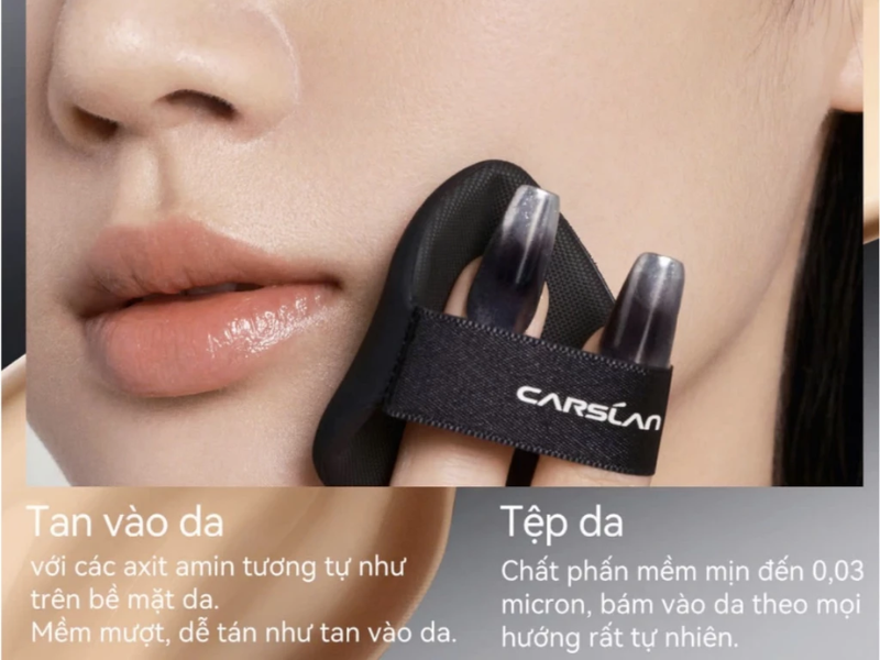 Carslan Black Magnatic Cushion cho da dầu mụn