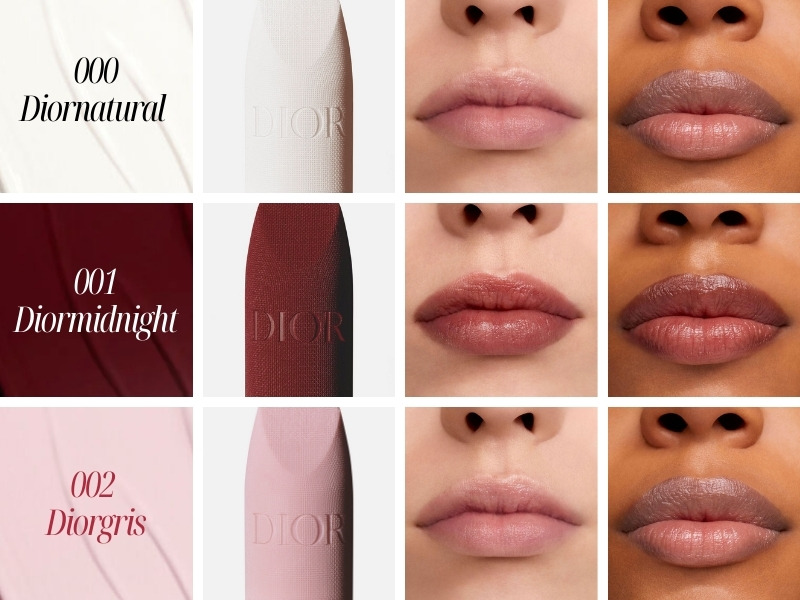 Full bảng màu dòng son Rouge Dior Balm