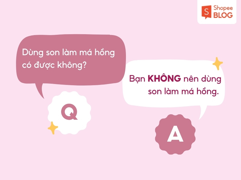 Giải đáp thắc mắc về việc dùng son làm má hồng