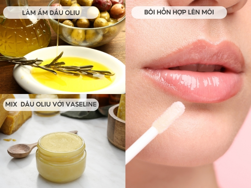 Trị thâm môi với dầu Oliu và Vaseline