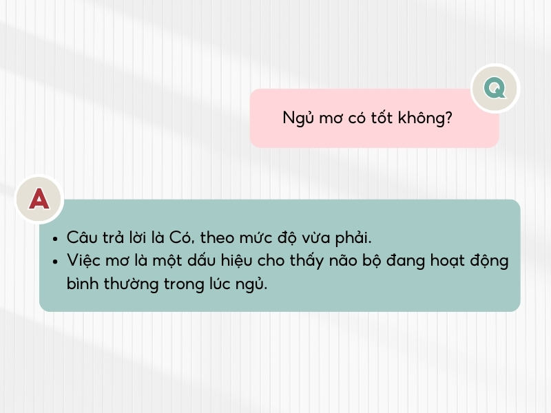 Giải mã về việc ngủ mơ
