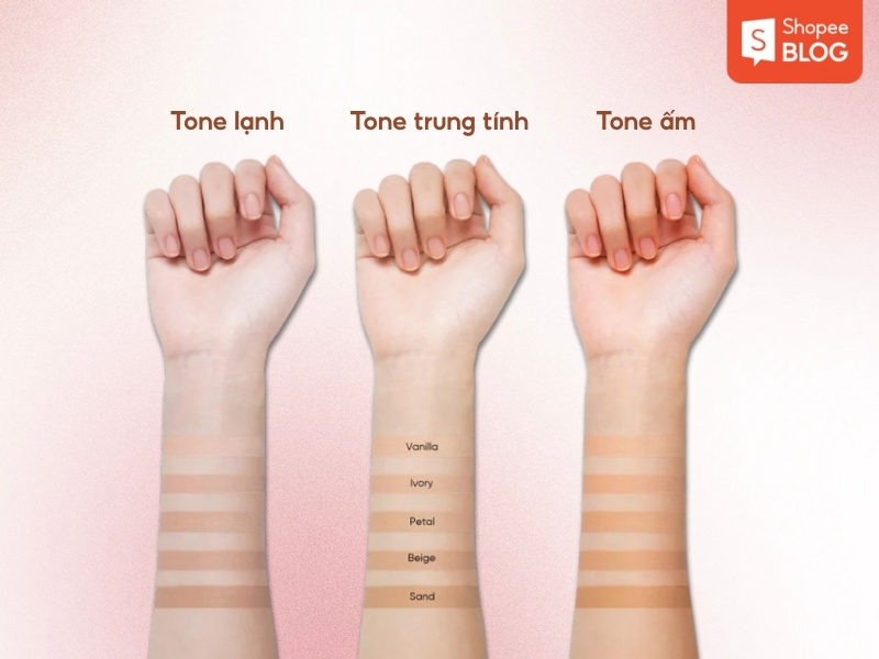 cách chọn cushion hợp màu da