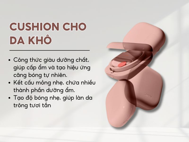 Cushion cho da khô 