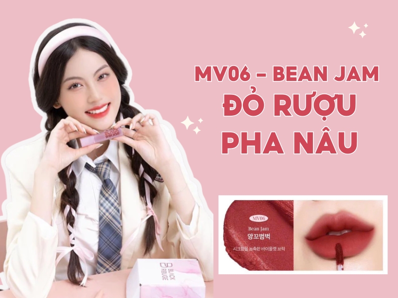 son black rouge màu đỏ rượu pha nâu hợp với da ngăm