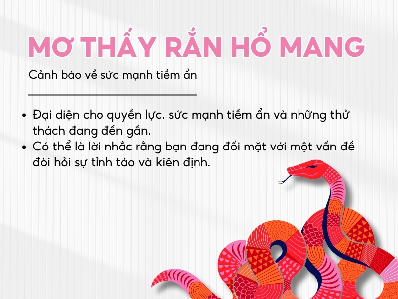 Giải mã nằm mơ thấy rắn hổ mang