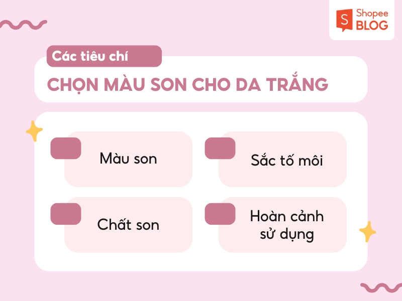 Cách chọn son cho da trắng