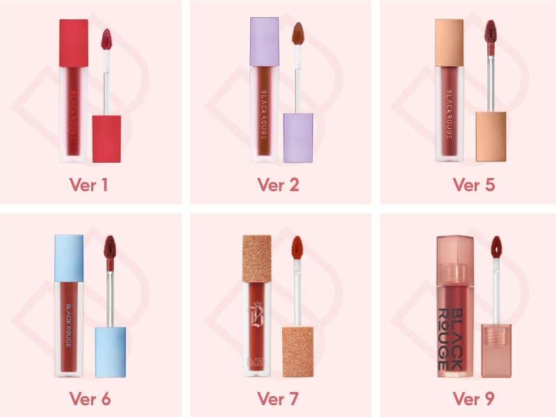 Các version son Black Rouge Air Fit Velvet Tint