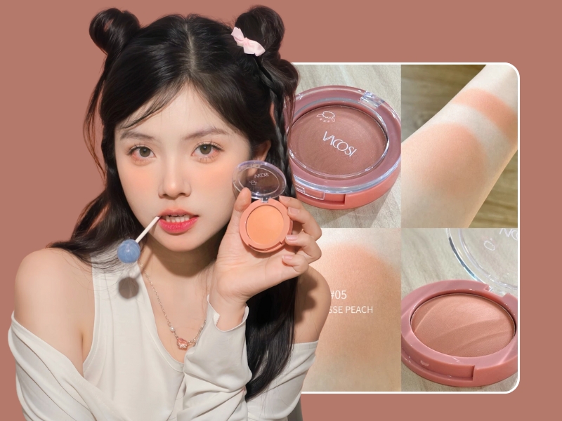 má hồng Mousse Peach của Lolipop VACOSI