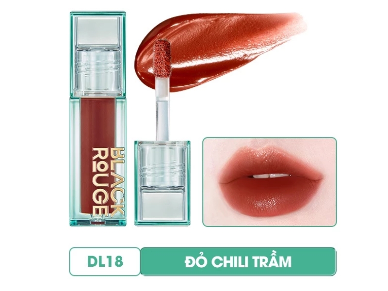 Son Double Layer Over Velvet DL18 - Vintage Ruby màu Đỏ chilli hợp với làn da ngăm