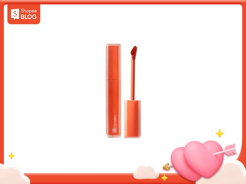 Son Cỏ Mềm màu 33 mang tone đỏ cam cho học sinh da ngăm